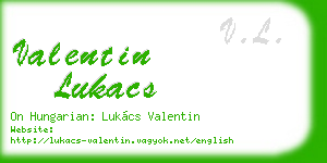 valentin lukacs business card